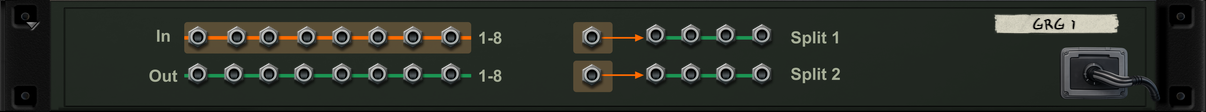 GRG-8U Gated Random Generator back panel